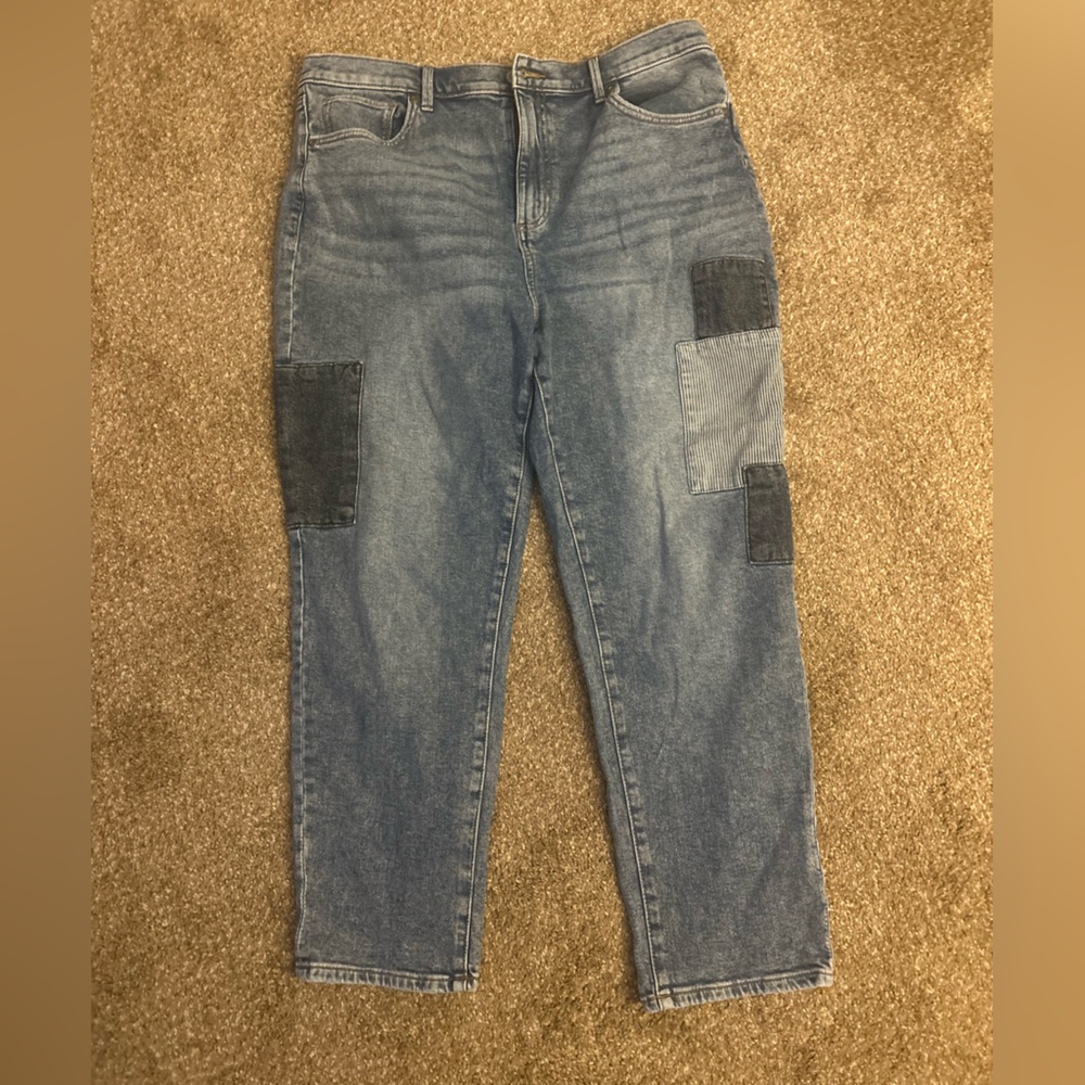 Sonoma Blue Jeans With Patchwork - image 2